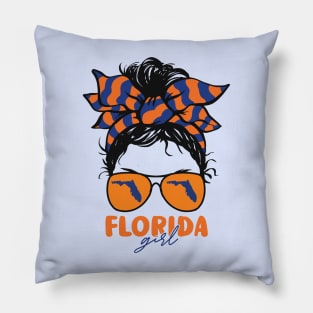 Proud Florida Girl Letting My Roots Show // Messy Hair Don't Care Florida Pillow