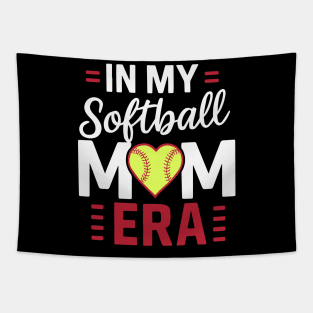 Funny Softball Mama In My Softball Mom Era Mothers Day Tapestry