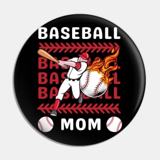 My Favorite Baseball Player Calls Me Mom Gift for Baseball Mother mommy mama Pin