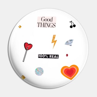 Manifesting Good Things Collage Pin