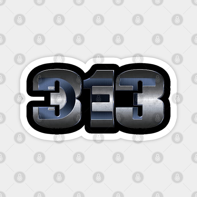 313 Detroit Magnet by ＤＥＴＲＯＩＴ ＳＴＡＴＥ™