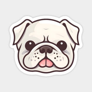 Kawaii Cartoon Bulldog Magnet