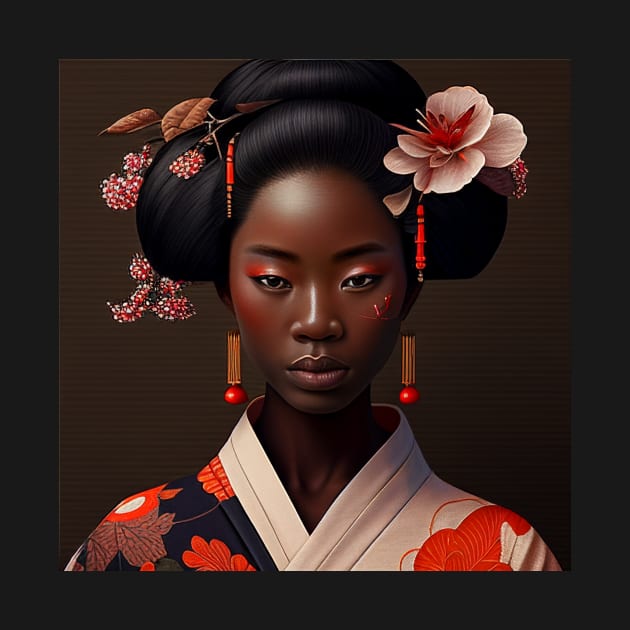 GreyStone Dojo-Afro Geisha 2 by solomonabrams