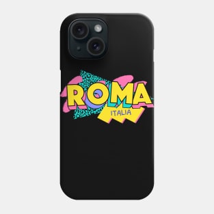 Rome, Italy Retro 90s Logo Phone Case