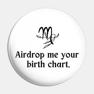 Virgo Symbol - Airdrop Me Your Birth Chart Pin