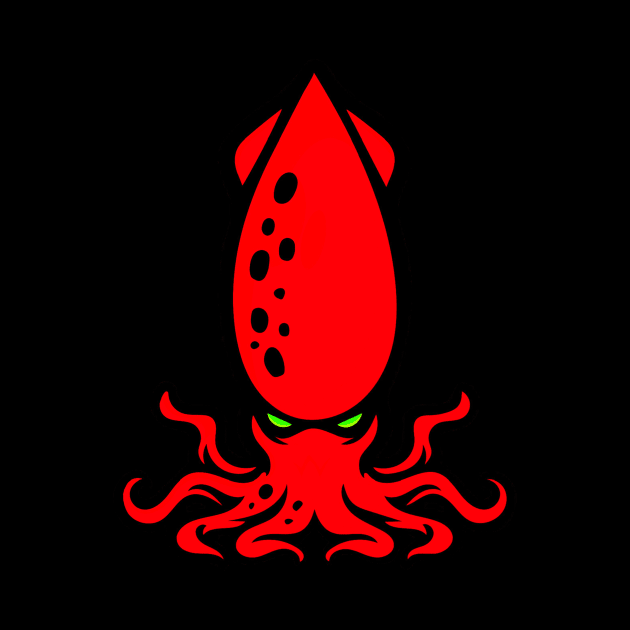 Red Squid by unrefinedgraphics