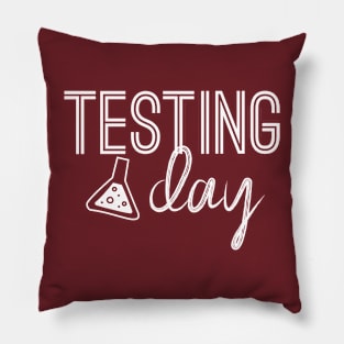 Funny Testing Day For Teacher Student Pillow