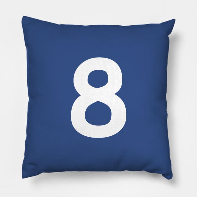 Number 8 Funny Gift Pillow by Shariss