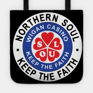 Northern Soul Badges, Wigan Soul Keep The Faith Tote