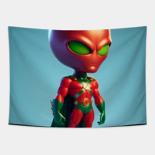 Martian Alien Caricature #16 Tapestry