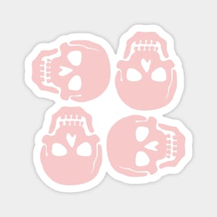 Millennial Pink Skulls Magnet