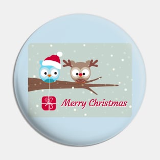 Owl Christmas #3 Pin