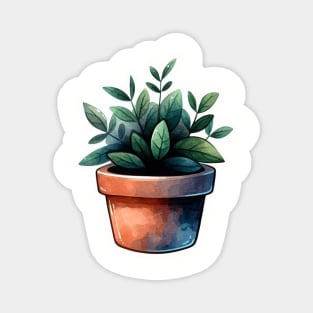 Watercolor plant sticker Magnet