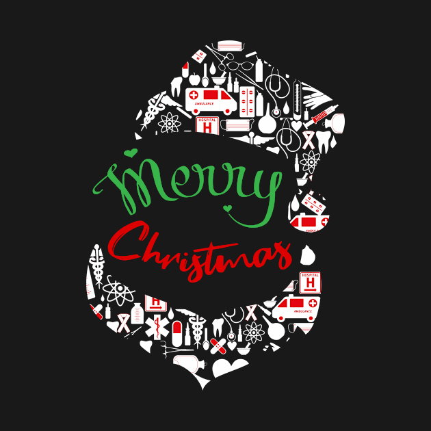 health worker merry christmas by Goldewin