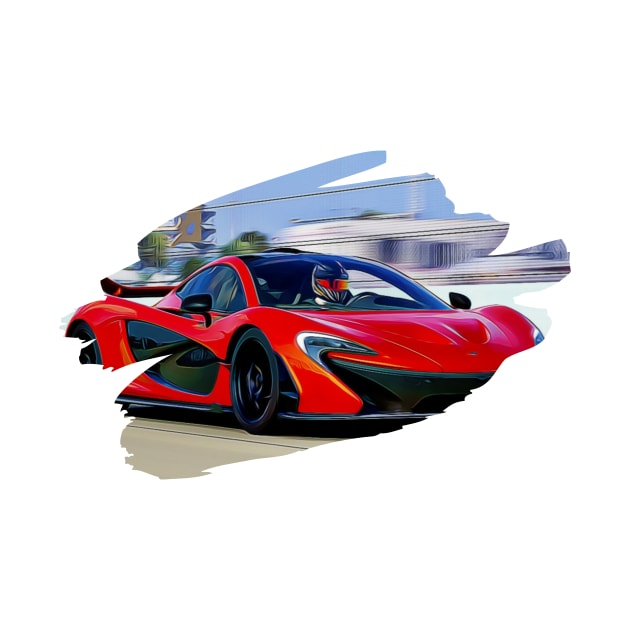 McLaren P1 Art Print by Auto-Prints