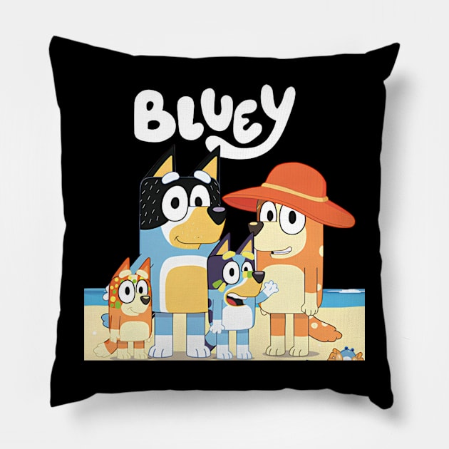 Bluey The Beach Pillow by ExpresYourself