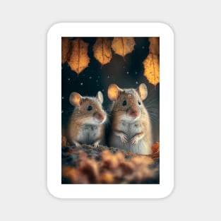 a Couple of cute mouses Magnet