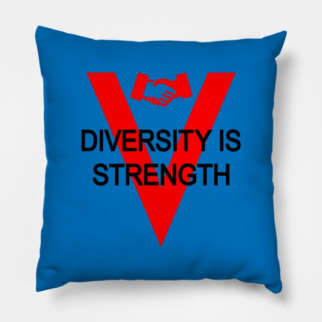 Diversity, Strength Pillow by kinantris