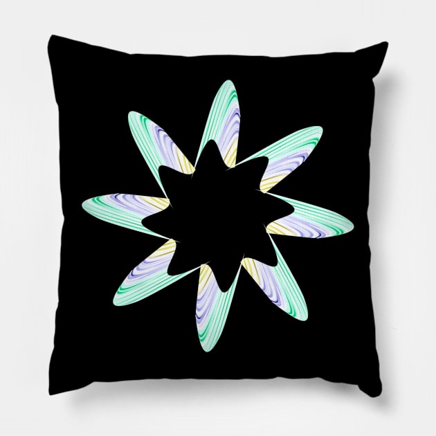 Green Star Pillow by Meo Design