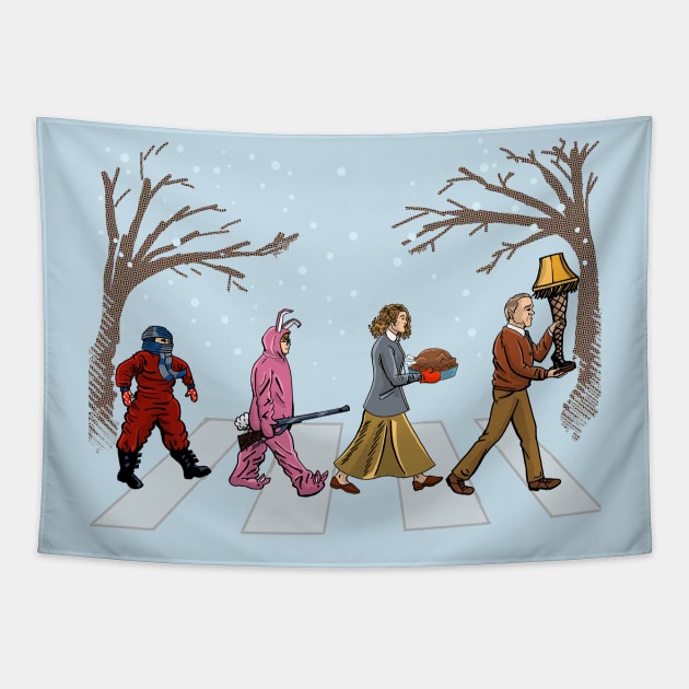 A Christmas Story Road Tapestry by blakely737