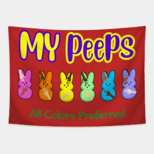 My Peeps Easter T-Shirt,Kids Bunny Unity Tapestry