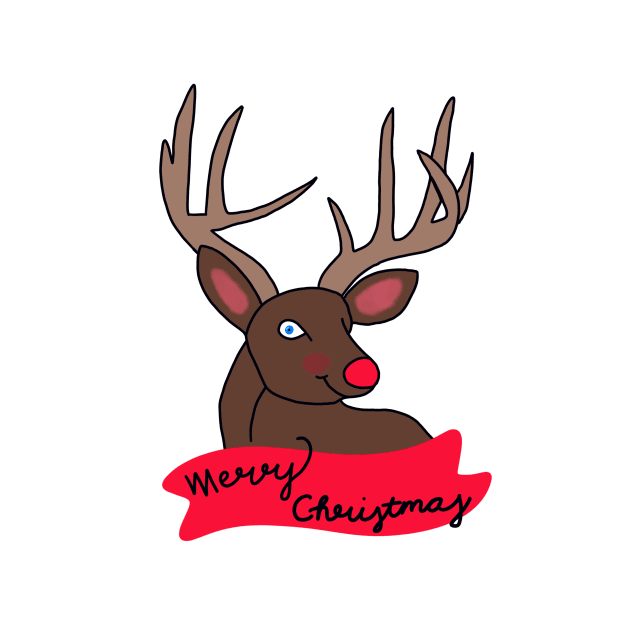 Merry Christmas from Rudolph by maddie55meadows