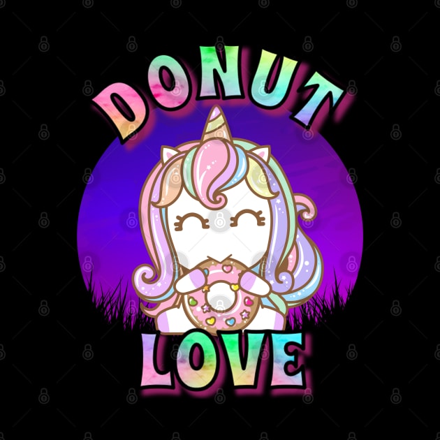 Unicorn Donut Love by RockReflections