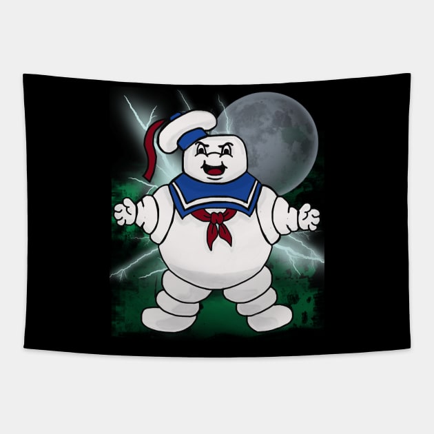 Ghostbusters - Stay Puft Tapestry by By Diane Maclaine