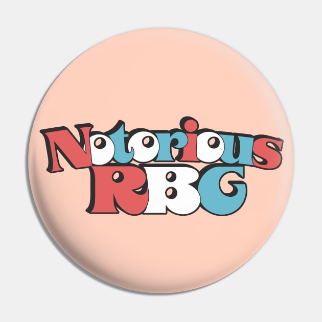 Notorious RBG / Original Ruth Bader Ginsburg Design Pin by DankFutura