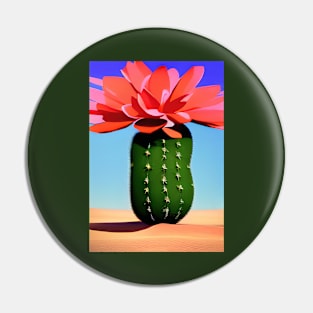 Israel, Sabra Cactus in the Desert Pin