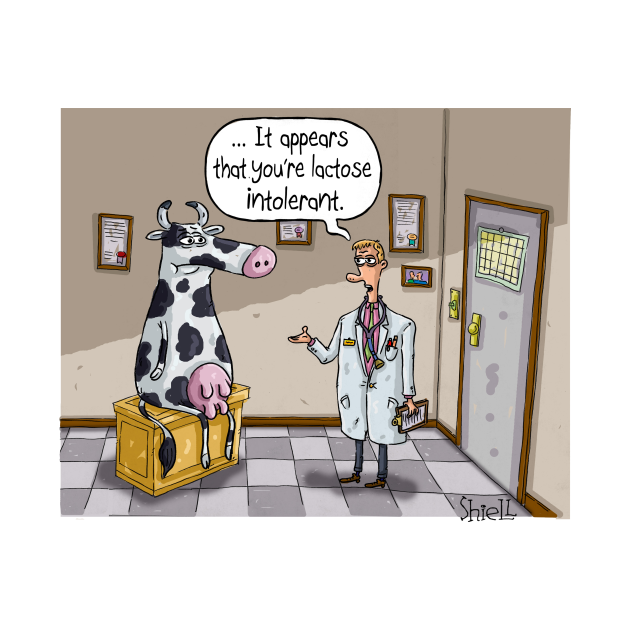 Lactose Intolerant Cow Lactose Intolerant TShirt TeePublic