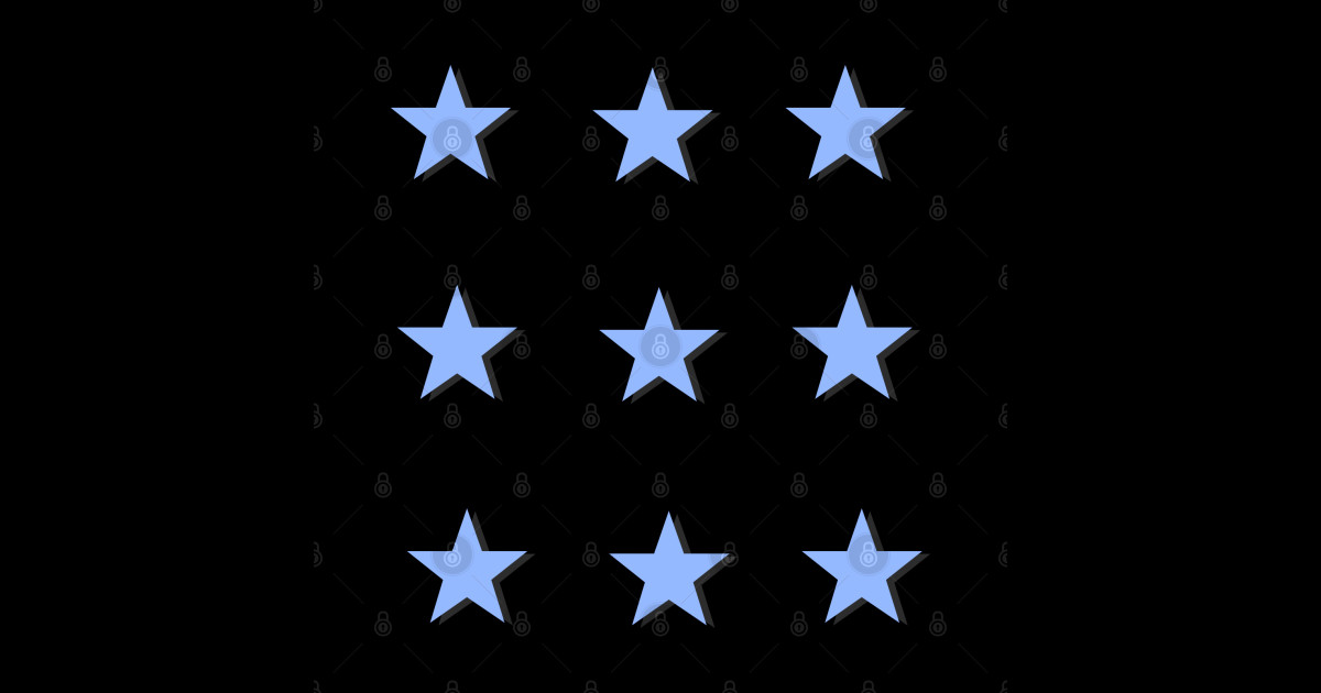 Little Blue Stars Little Sticker TeePublic