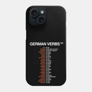 German Verbs 101 - German Language Phone Case