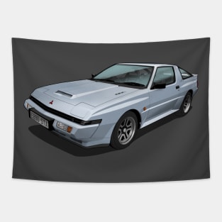 1989 Mitsubishi Starion EX Widebody Turbo in silver Tapestry