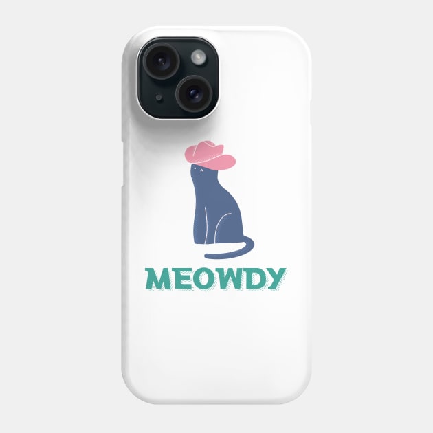 Meowdy Cowboy Cat Phone Case by JDP Designs