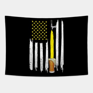 American Flag USA Craft Beer Gifts Brewers Tee Beer Brewery Tapestry