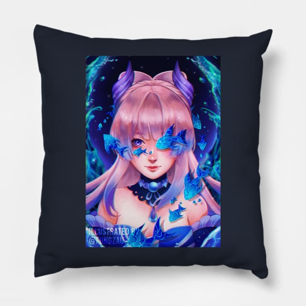 Kokomi - Genshin Impact Pillow by Fungzau