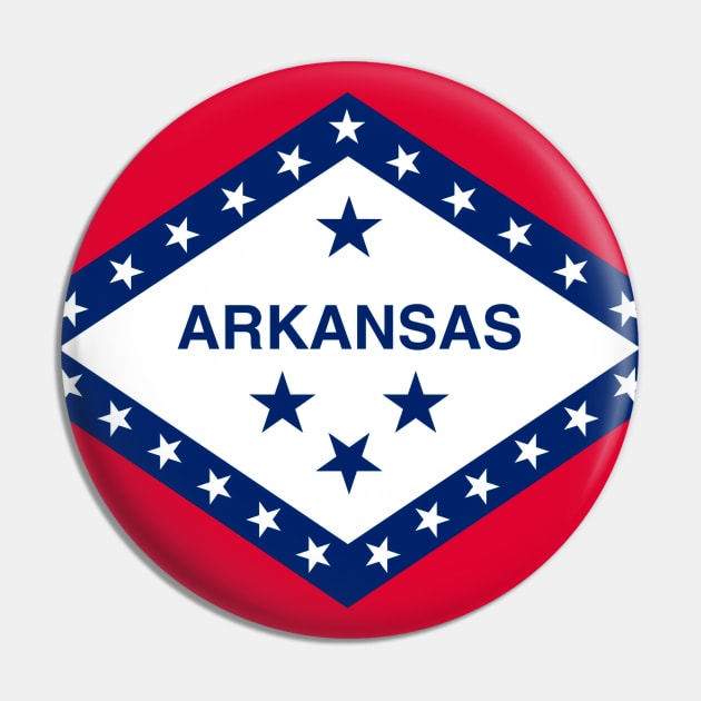 Arkansas Flag Pin by taoistviking