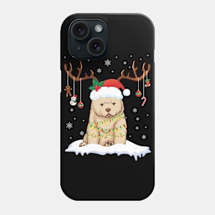 Chow Chow Reindeer Santa Noel Costume Dance On Snow Merry Phone Case