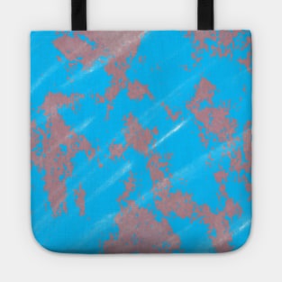 Blue red watercolor shapes art design Tote