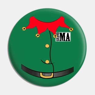 Christmas Family "Grand Ma" Photo Design Shirt Pin