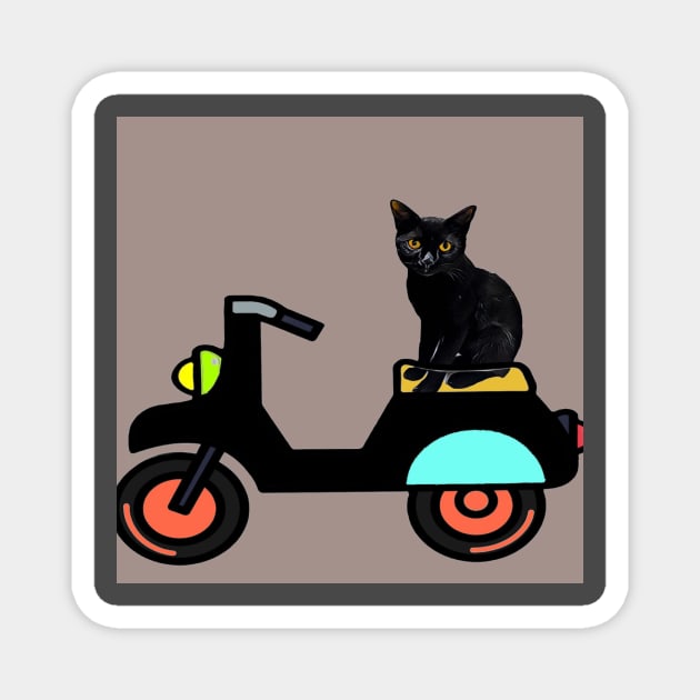 MOTORCYCLE RIDE Magnet by CATUNIVERSE