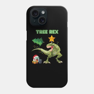 Tree Rex, Tree Rex Christmas, Dinosaur Christmas, Christmas Dinosaur, Dinosaur Lover, Dinosaur Gift Idea, T Rex Christmas, Dinosaur Xmas, Funny Dinosaur Christmas Phone Case