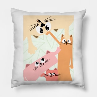 Abstract Cats Pillow