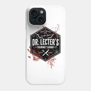 Dr. Lecter's Gourmet Dining - Hannibal Horror (Black) Phone Case