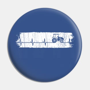 My Heart Beats For Tractor Pin