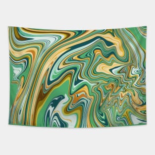 Green marble art Tapestry