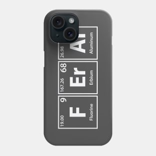 Feral (F-Er-Al) Periodic Elements Spelling Phone Case