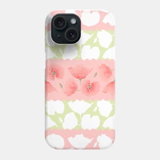 Pretty Poppy Geometrical Line Art Phone Case