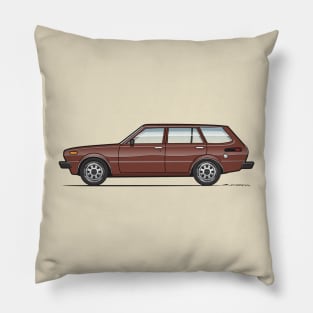 Brown corolla wagon Pillow